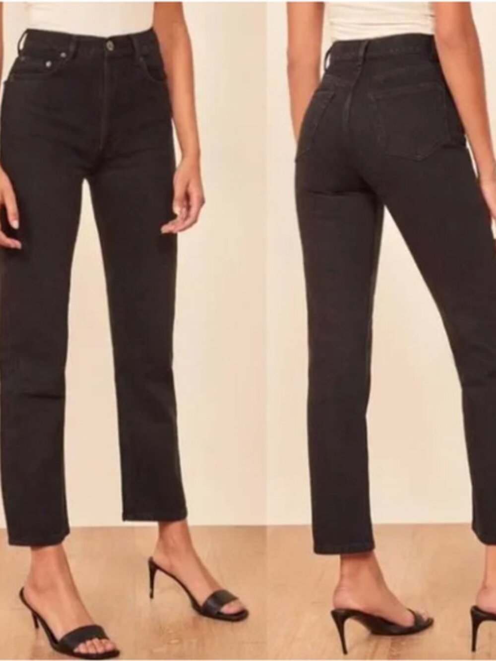 Reformation Cynthia High Rise Jeans in Seattle Wash - Picture 2 of 7